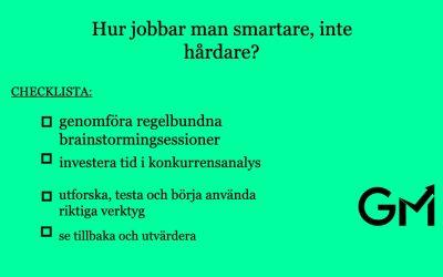 Jobba smartare inte hårdare – tips för att öka produktiviteten